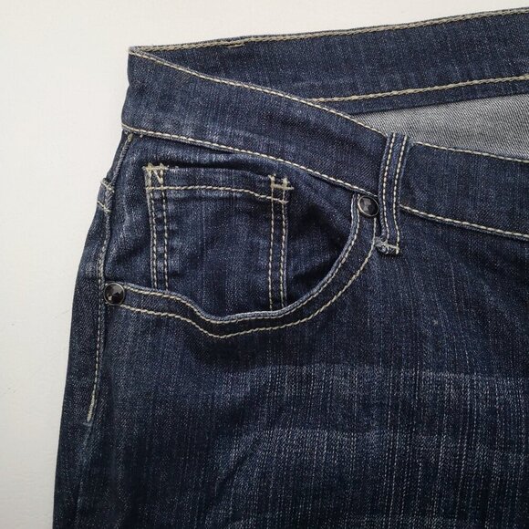 Zana Di Fashion Bug Ladies Size 22 Dark Wash Straight Leg Blue Jeans - Picture 4 of 12